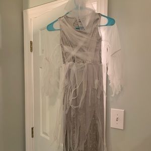 Ghost Girl velvet and mesh costume